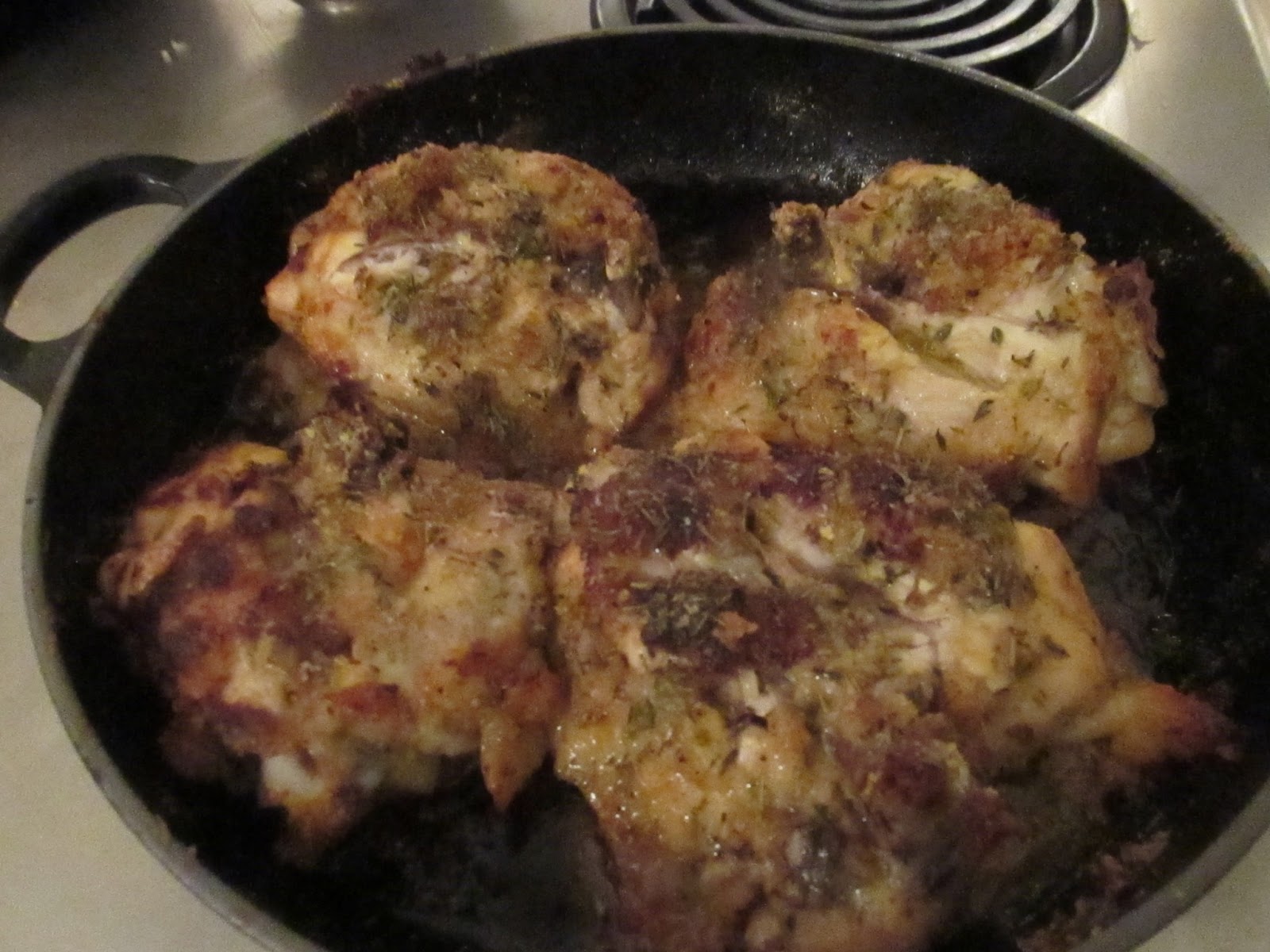 Deviled Chicken Thighs with Warm Winter Slaw Everyday Easy Gourmet