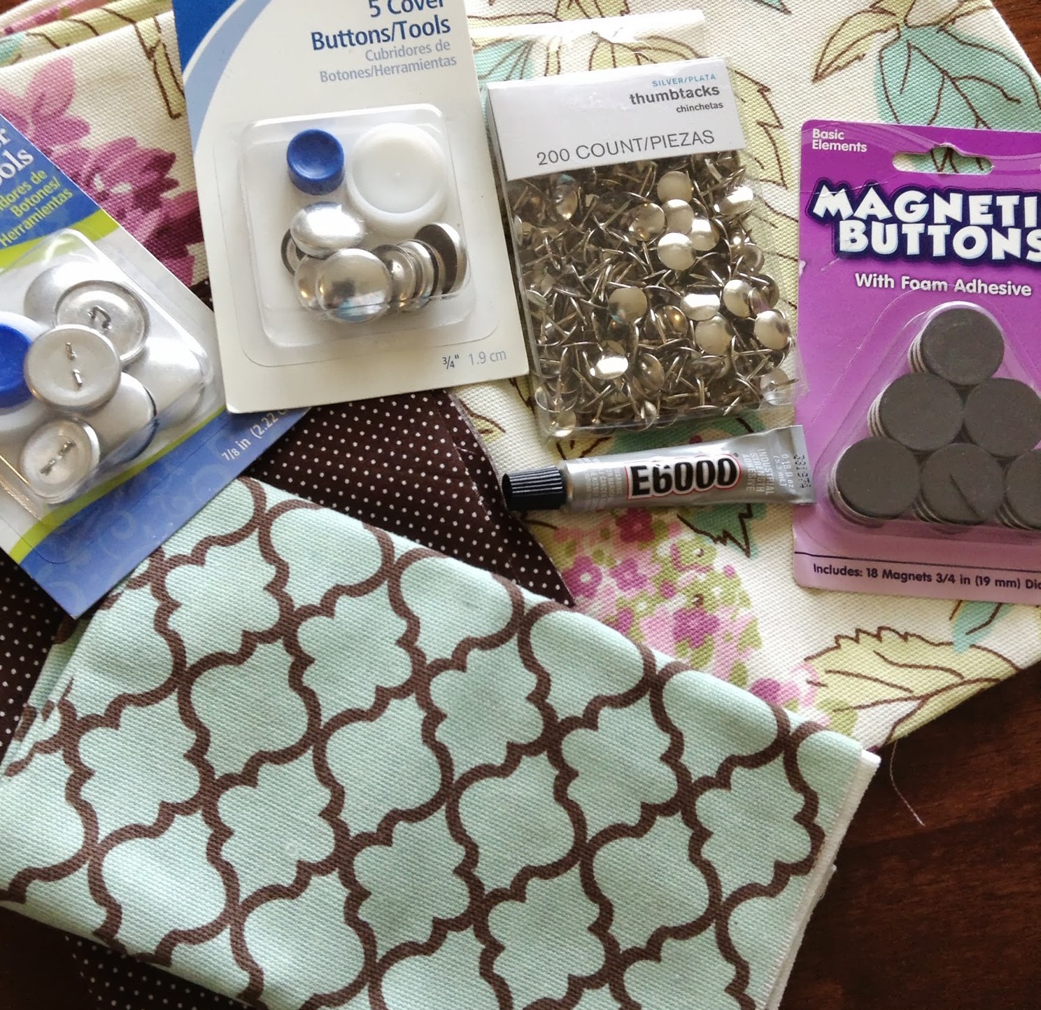 DIY Covered Buttons for Pins and Simply Designing with Ashley
