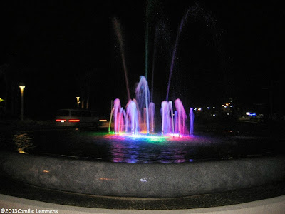Fountain opposite Seatran pier in Nathon