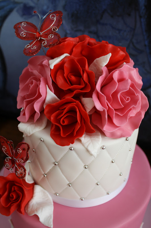 Sandy's Cakes: Chris' Flowery Fun & Colourful 60th Birthday Cake