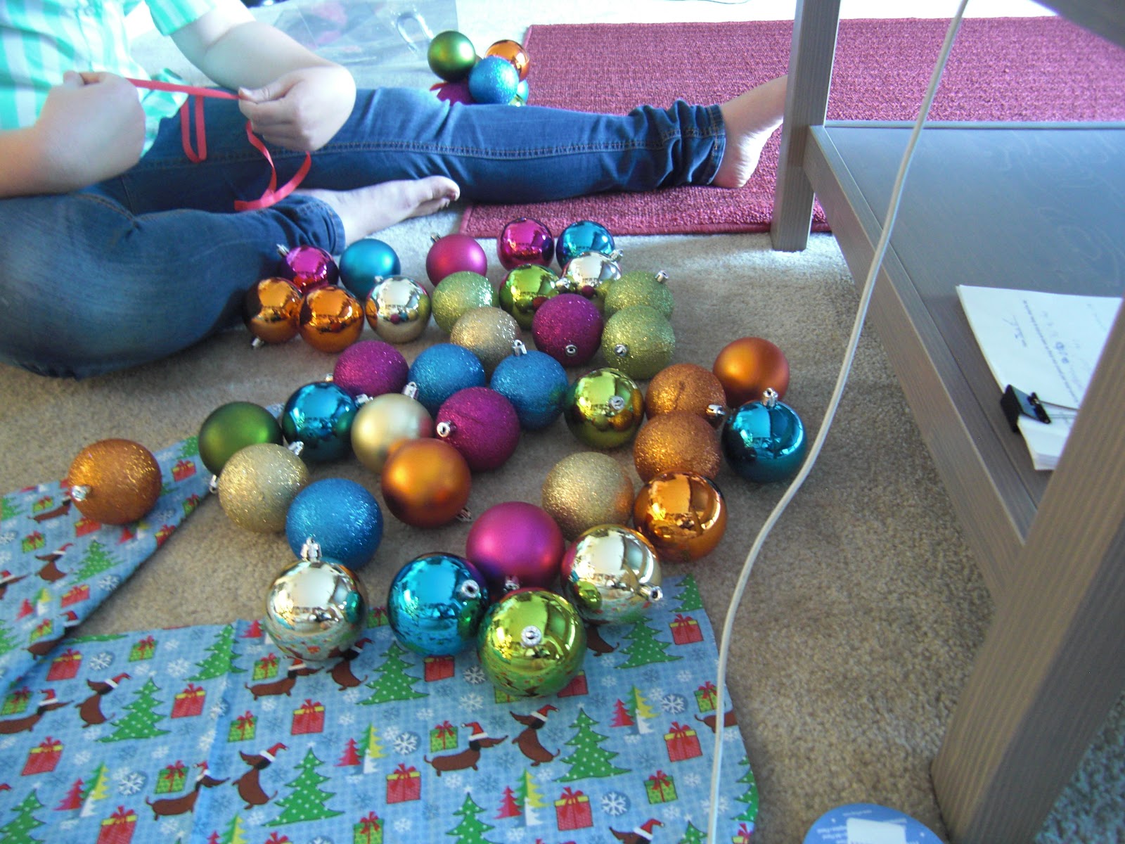 Upside Down Grace DIY Holiday Ornament Garland