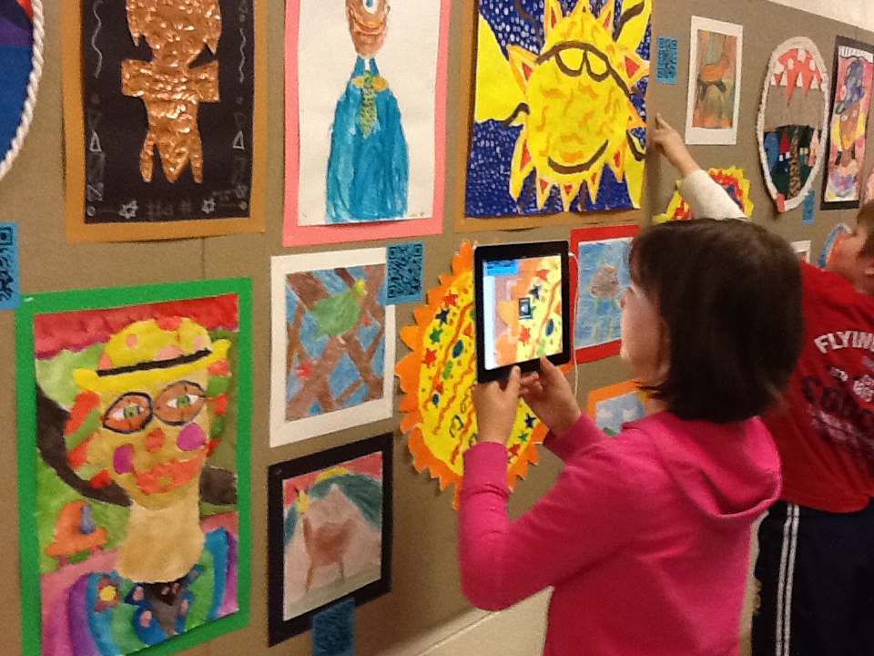 MSEDTechie REBLOG ART SHOW WITH A TWIST. Interactive Art Show with QR