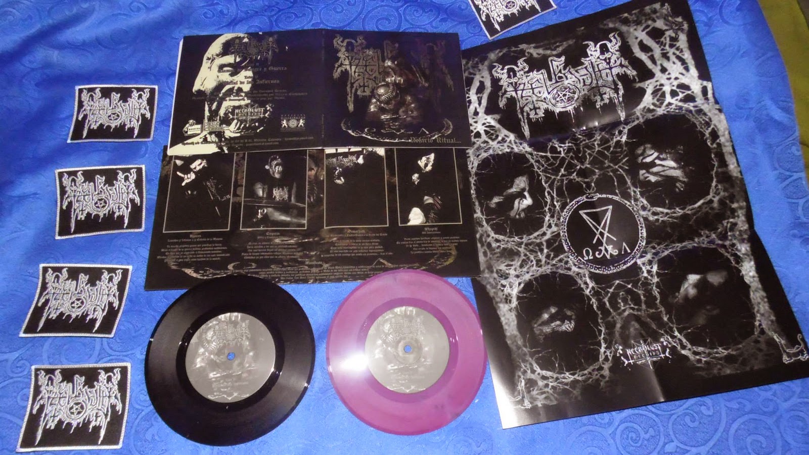 N.R. 003. TZELMOTH "Nefario Ritual" 7 Ep gatefold black vinil, limited to 400 copies purple vinil limited to 100 copies