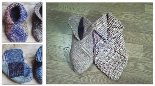 Slippers Pattern As Entrelac Slippers Pattern As Entrelac