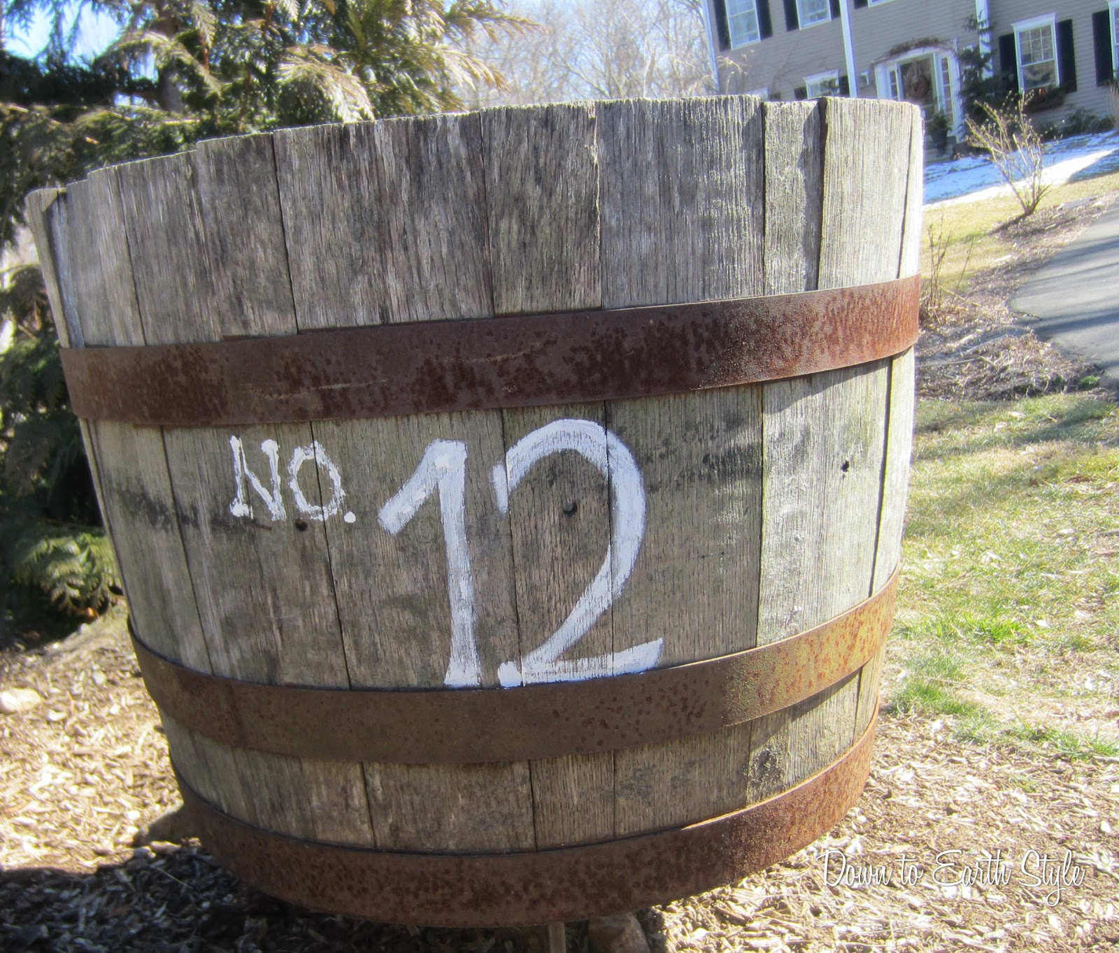 Down to Earth Style Garden Barrel Art...