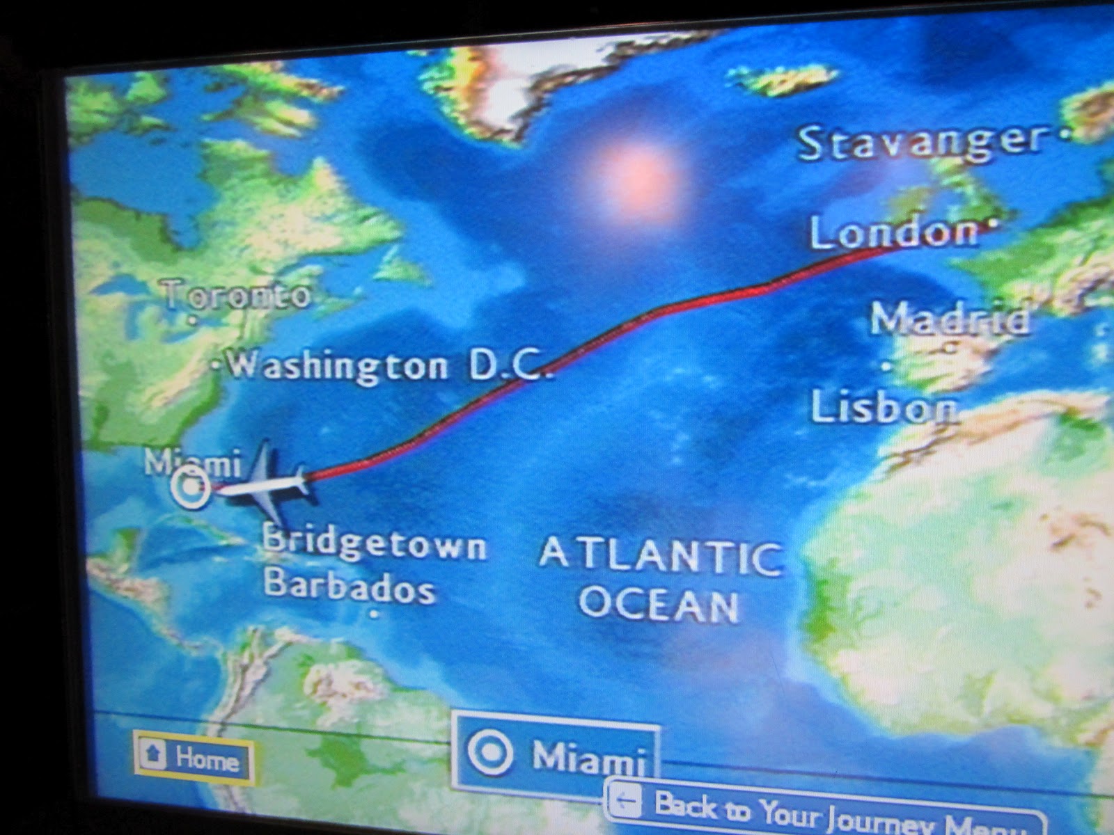 map florida london miami route heathrow key west flight inflight routing vacation visit guide southerly unusual almost moving shows very
