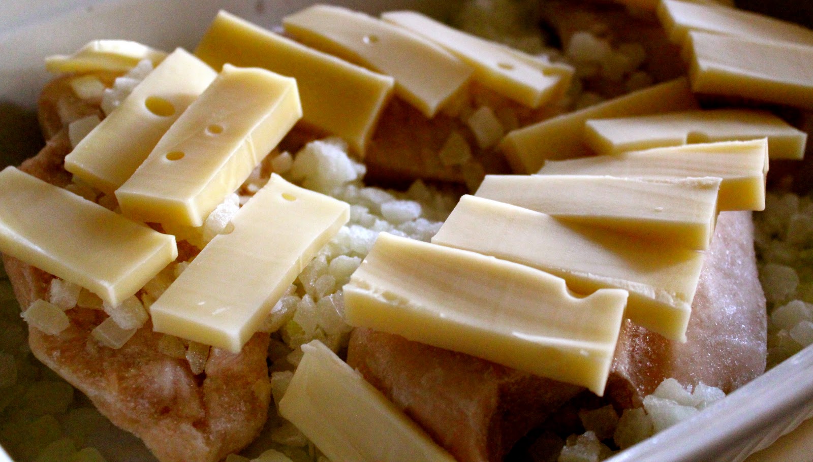 Harmony Household Baked Chicken with a Swiss Cheese & White Wine Sauce