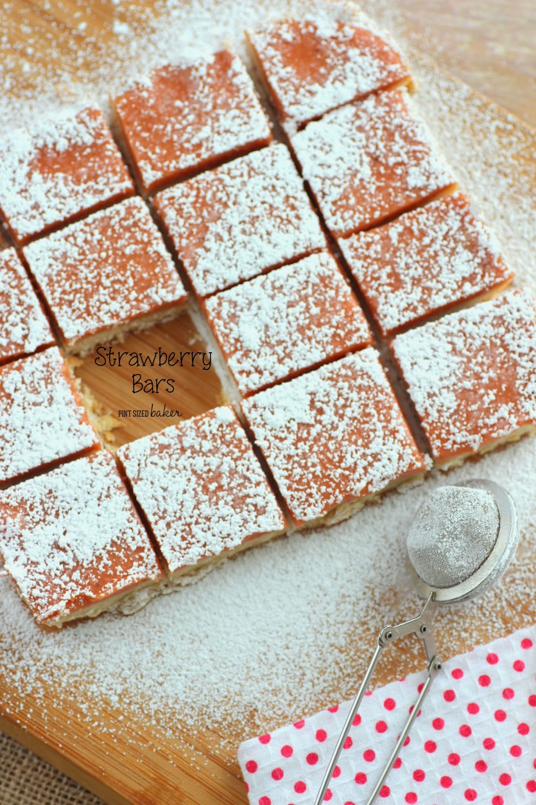 These easy Strawberry Shortbread Bars start off with a homemade strawberry rhubarb curd and end with a YUM! They are a great spring time treat!