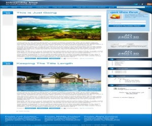 Intrepidity Blue Blogger Template