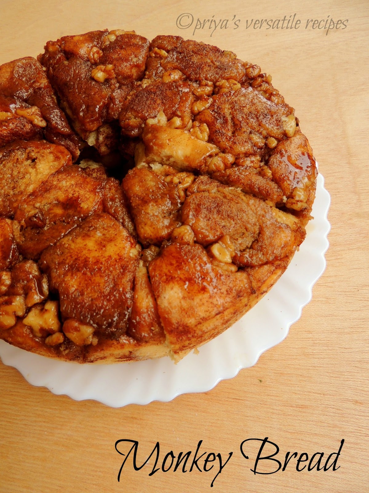 Priya's Versatile Recipes Monkey Bread