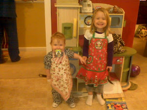 Christmas aprons from Great-Grandma!
