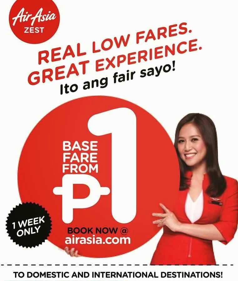 Zest Air Promo - One Peso Sale! - Philippine Flight Network