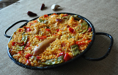 recette paella poulet traditionnelle espagnole