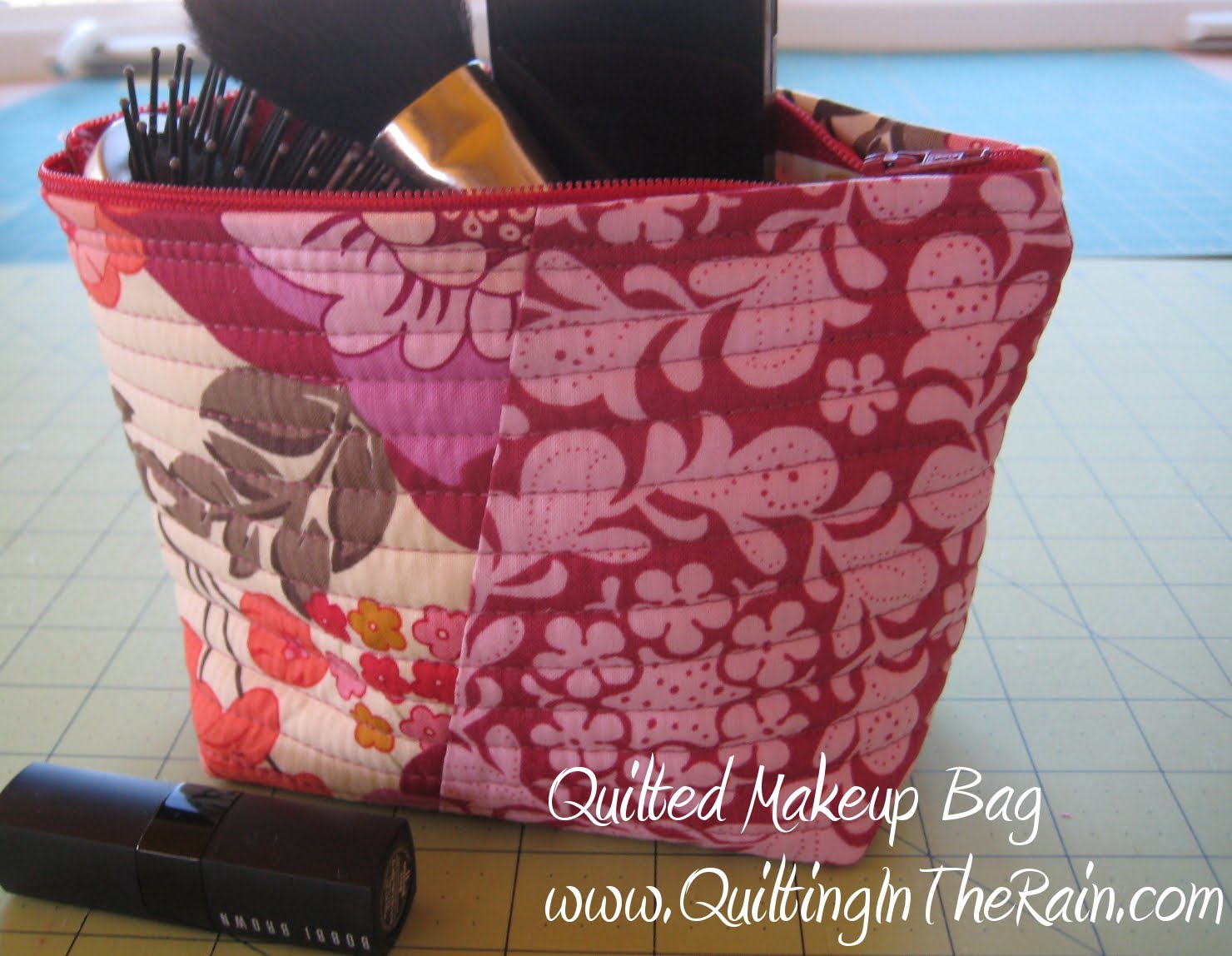 Quilted make up bags