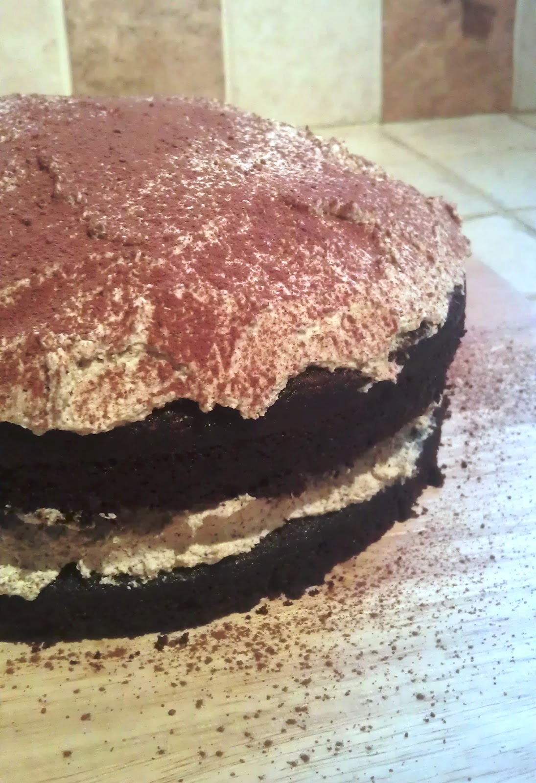 Rebecca Bakes Cakes Java spiced chocolate cake with coffee cream