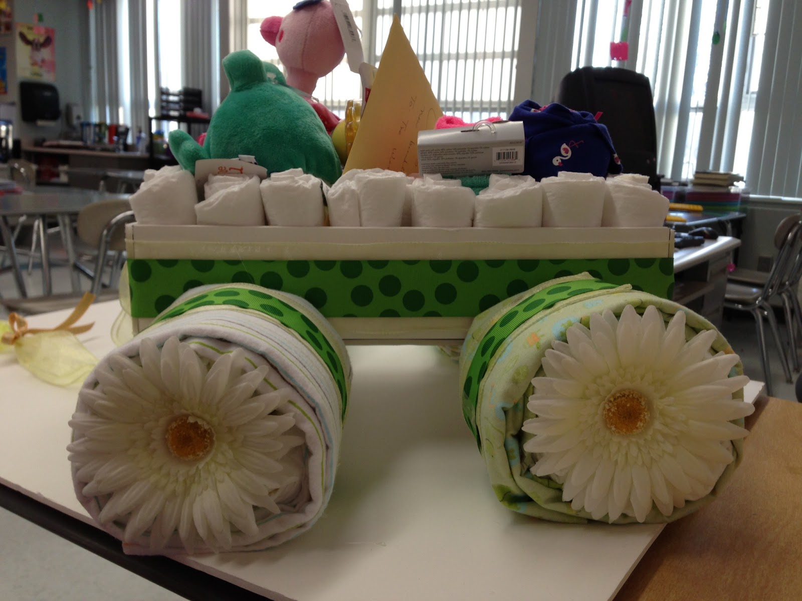 A little bit of this, A little bit of that... Wagon Diaper Cake