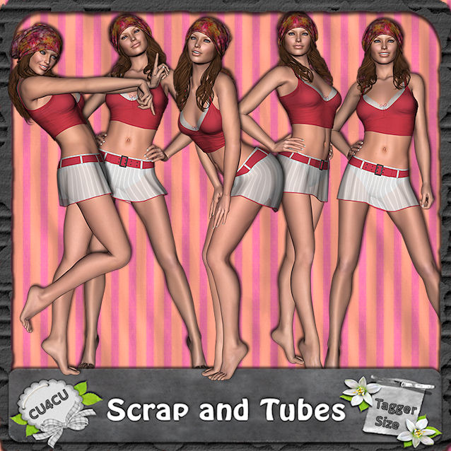 Happy Girl (CU4CU) .Happy+Girl_Preview_Scrap+and+Tubes