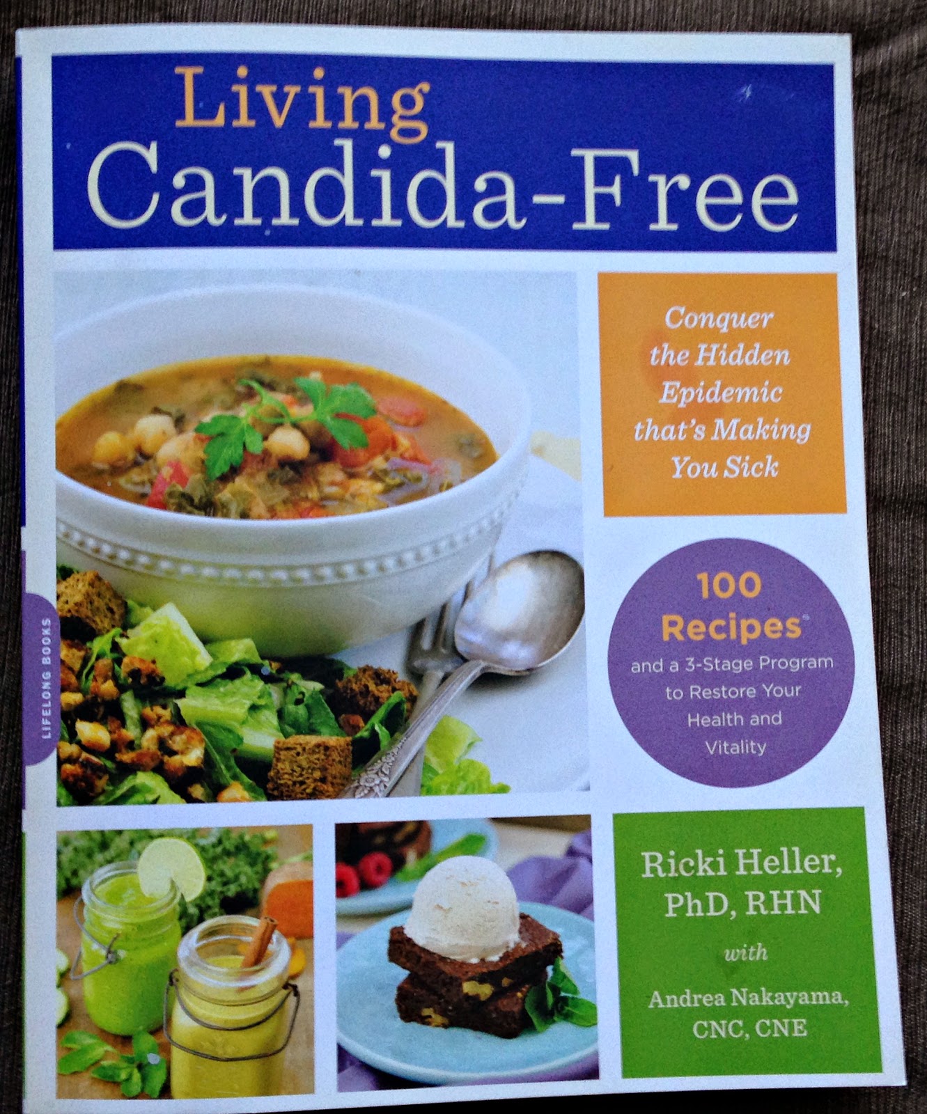 Gluten-free, Vegan cookbook Living Candida-Free