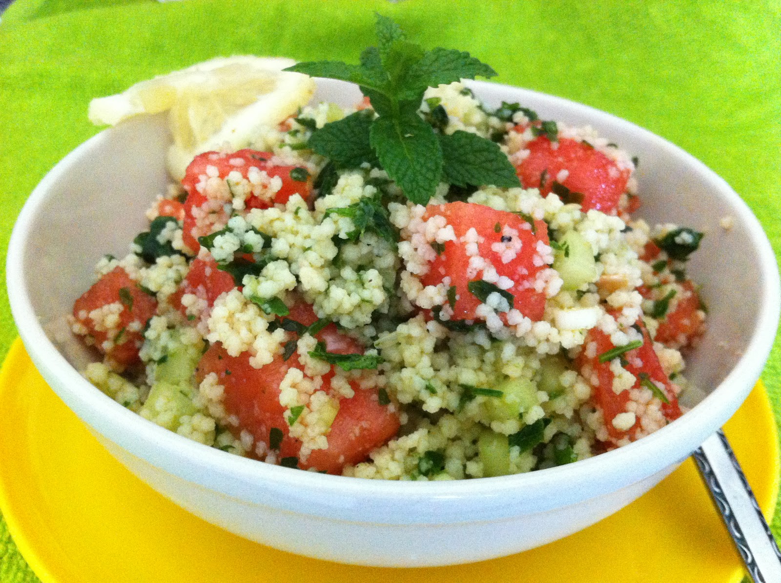 Skinny Simple Recipes Watermelon Cucumber Couscous Salad