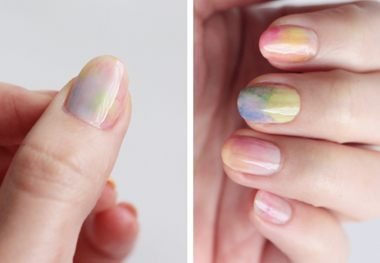How to Create a Watercolor Nail Design with Nail Polish - wide 7