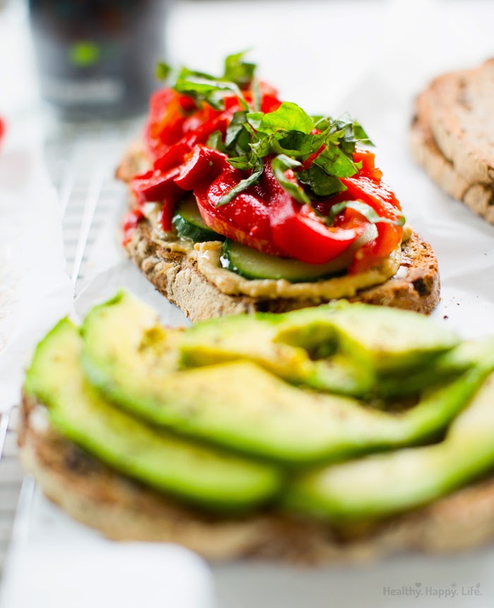 Seven Layer Santa Barbara Veggie Sandwich. Picnic. Vegan Recipe