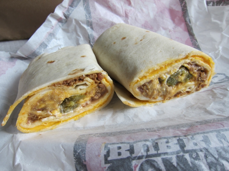 bean and cheese burrito calories del taco