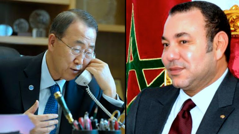 Entrevista telefónica entre Mohammed VI y Ban Ki-Moon