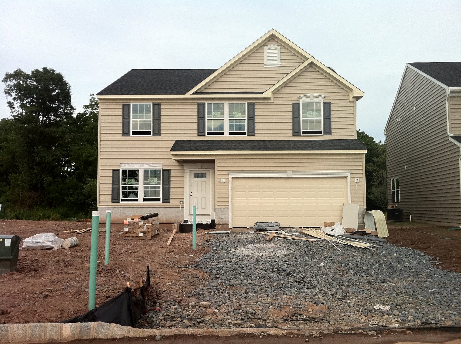 Our 1st New Home Building a Ryan Homes Milan Siding & Sheet Rock