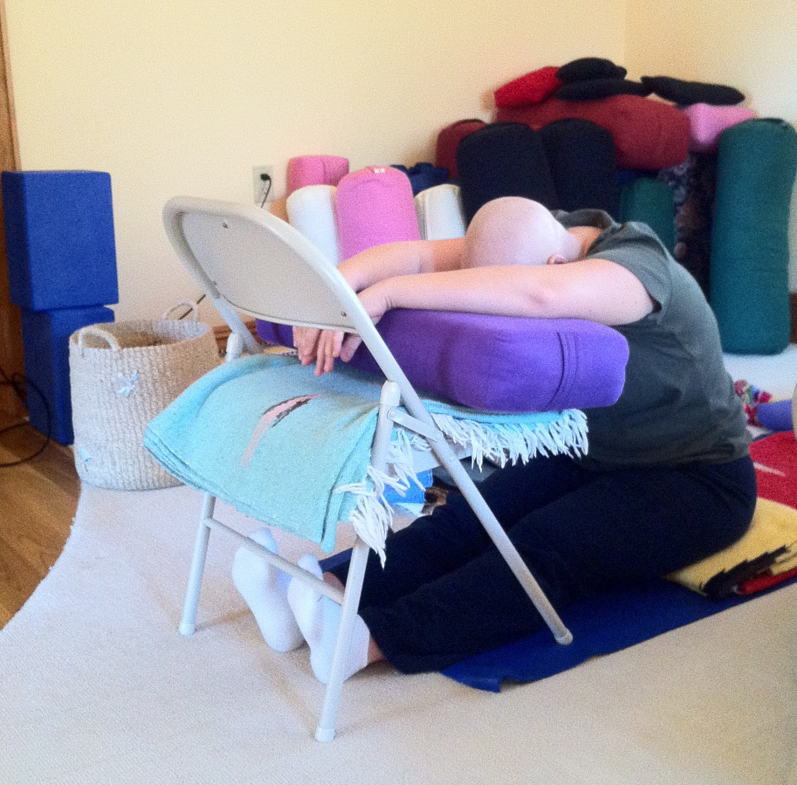 Breast Cancer Yoga Wellness Products Yoga Poses With Props For Breast Cancer