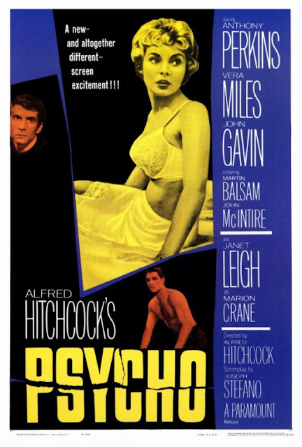 Hitchcock's Psycho 1960 poster