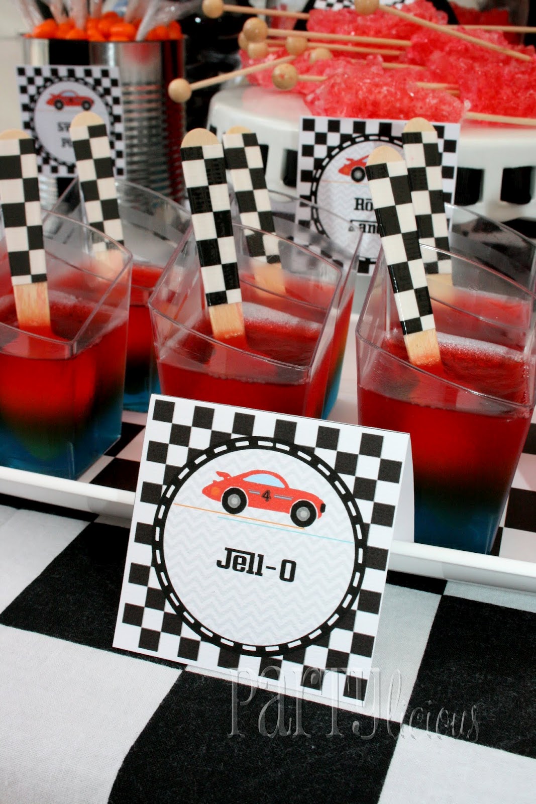 Racing Car Personalized Boy Birthday Water Bottle Labels 