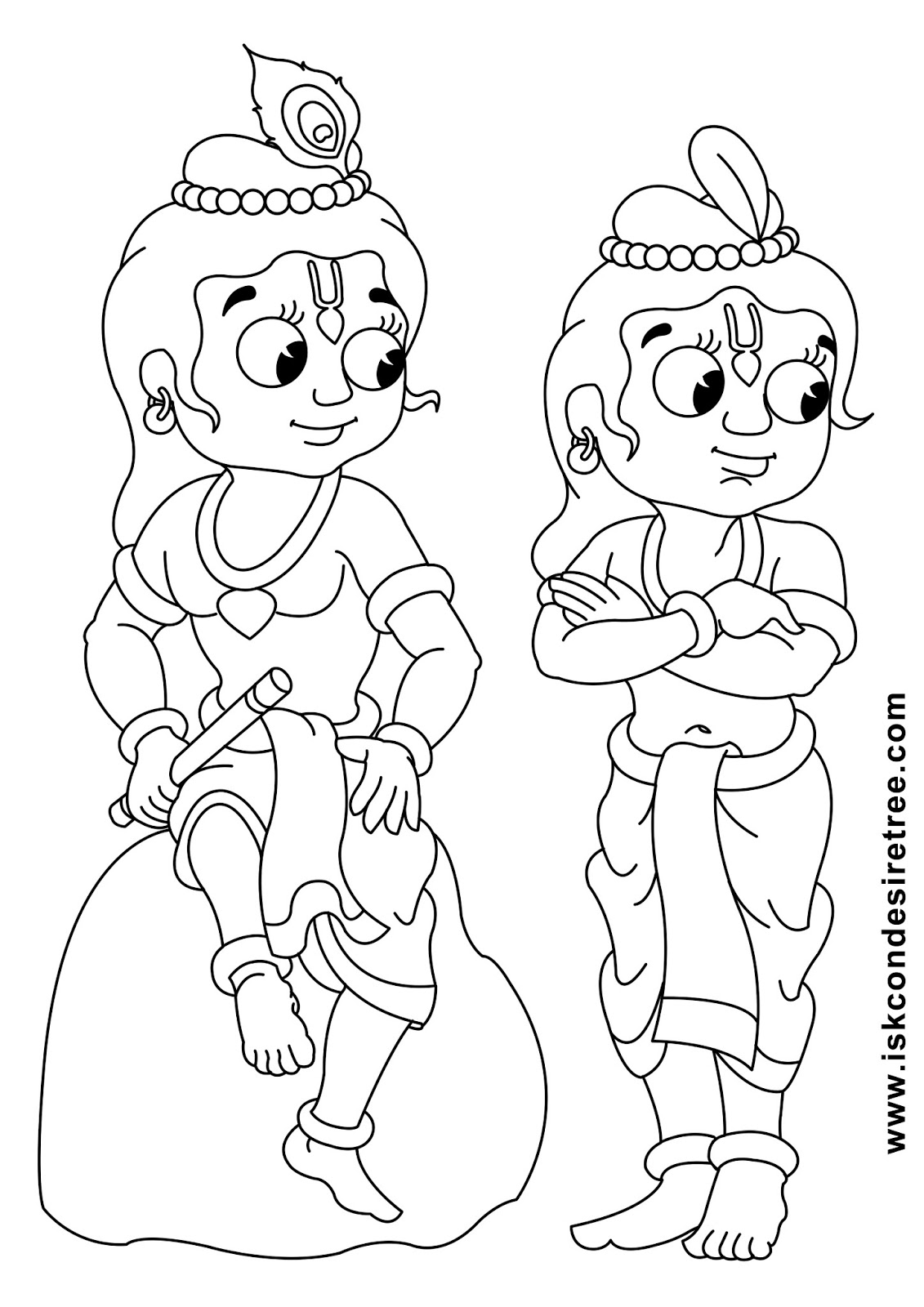 Line Drawing Krishna : Bhagavat chintan das bhikaji sri krishna balarama line