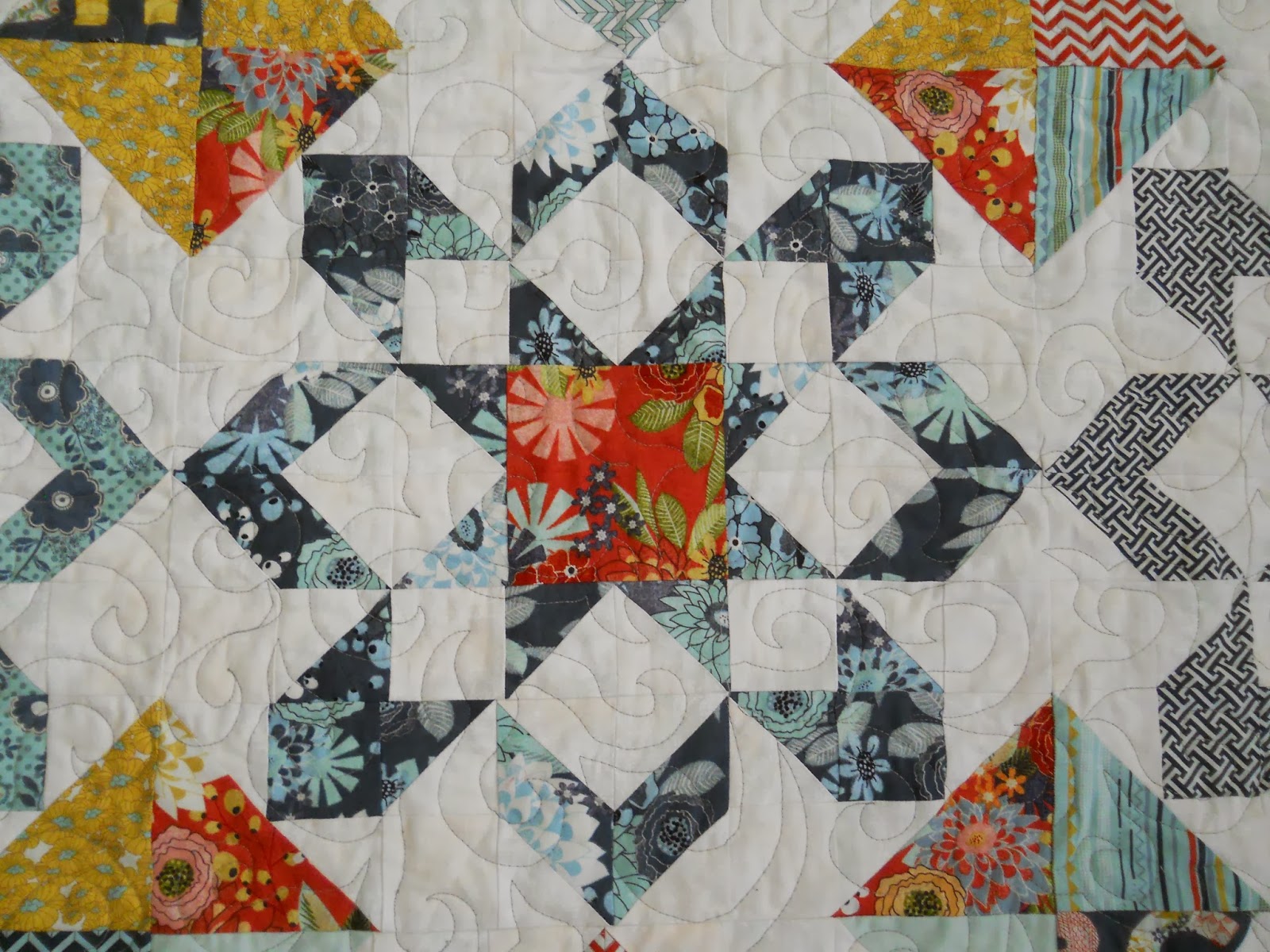 Polka Dot Quilter PB&J Quilt with Fireworks Pattern