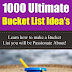 1000 Ultimate Bucket List Idea's - Free Kindle Non-Fiction 