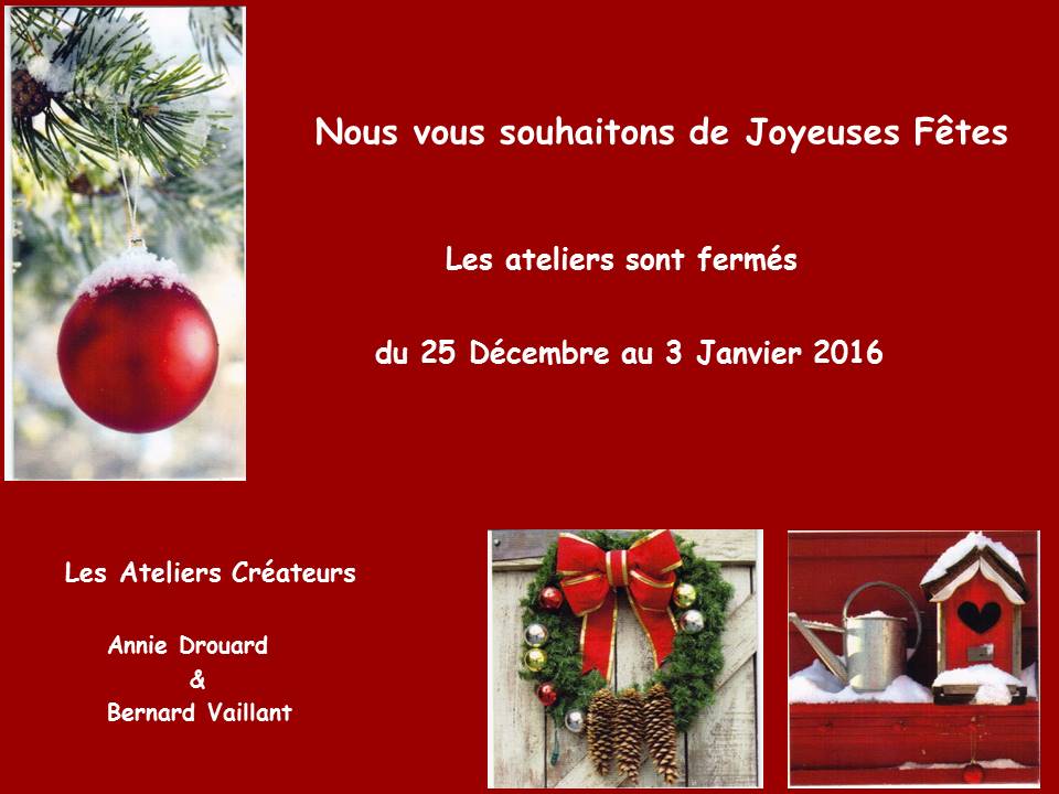 Joyeux Noël & Bonne Année 2016