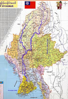 Irrawaddy river map