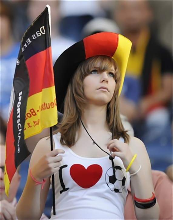 Cute german girl caught