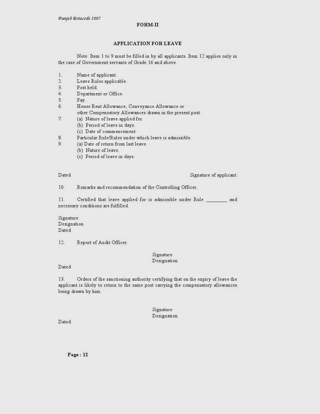 REVISED PUNJAB LEAVE RULES 1981 (Updated) PUNJAB TEACHERS UNION TAXILA