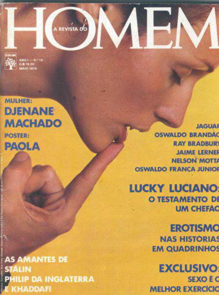 Confira as fotos de Djenane Machado, capa da revista Homem de maio de 1976!