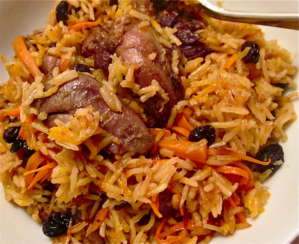 Popo's River Afghan baked rice with lamb shank