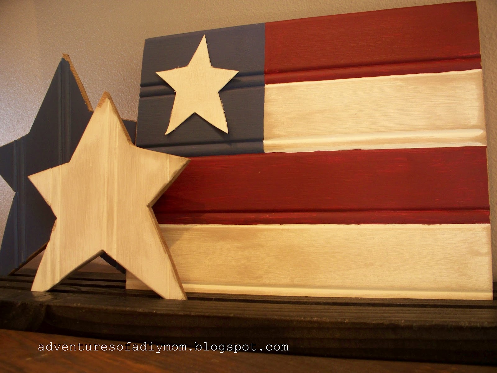 Bead Board Flag & Stars Adventures of a DIY Mom