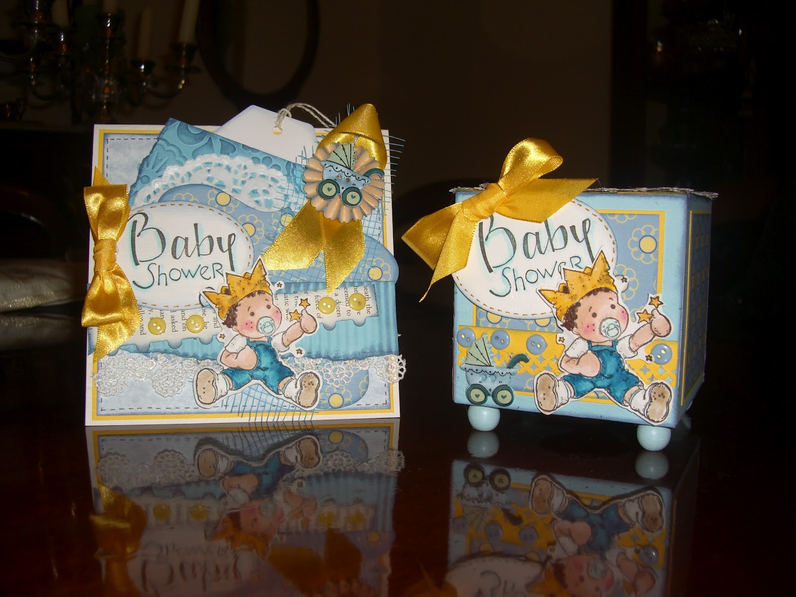 Cards By Mark Baby Shower card and money box