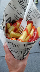 Chips in Newspaper