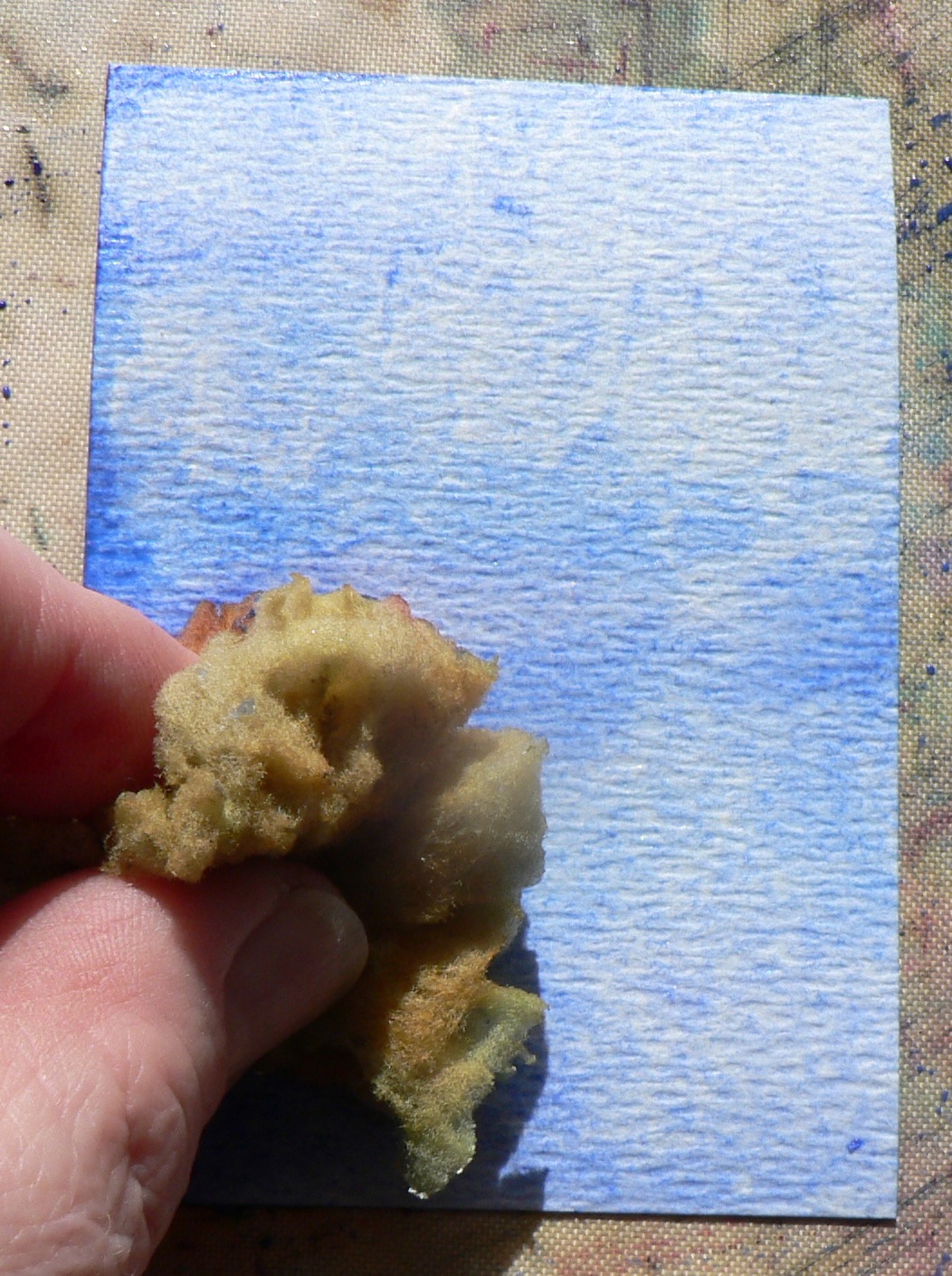 Creative Expressions L is for Lifting Wet Watercolor Paint