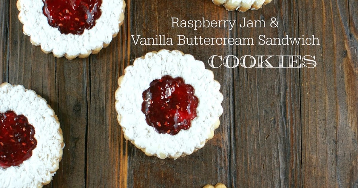 Authentic Suburban Gourmet Raspberry Jam & Buttercream Sandwich Cookies Secret Recipe Club