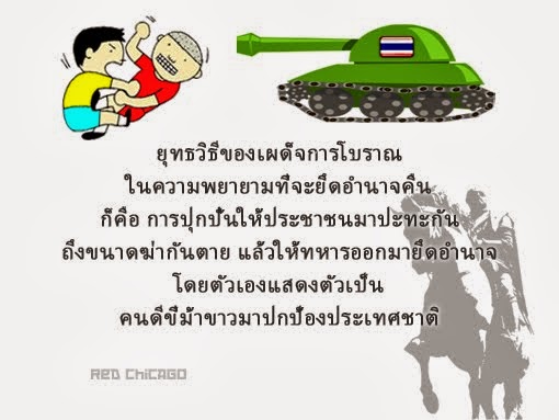 ยุทธวิธีของเผด็จการโบราณในความพยายามที่จะยึดอำนาจคืนก็คือ...