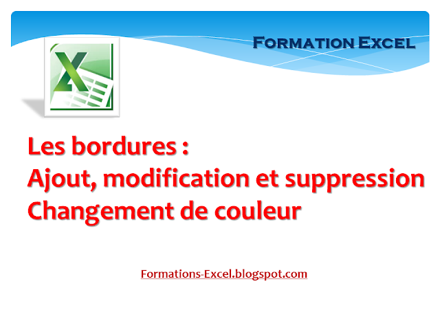 Les bordures: Ajouter, modifier, supprimer et colorier