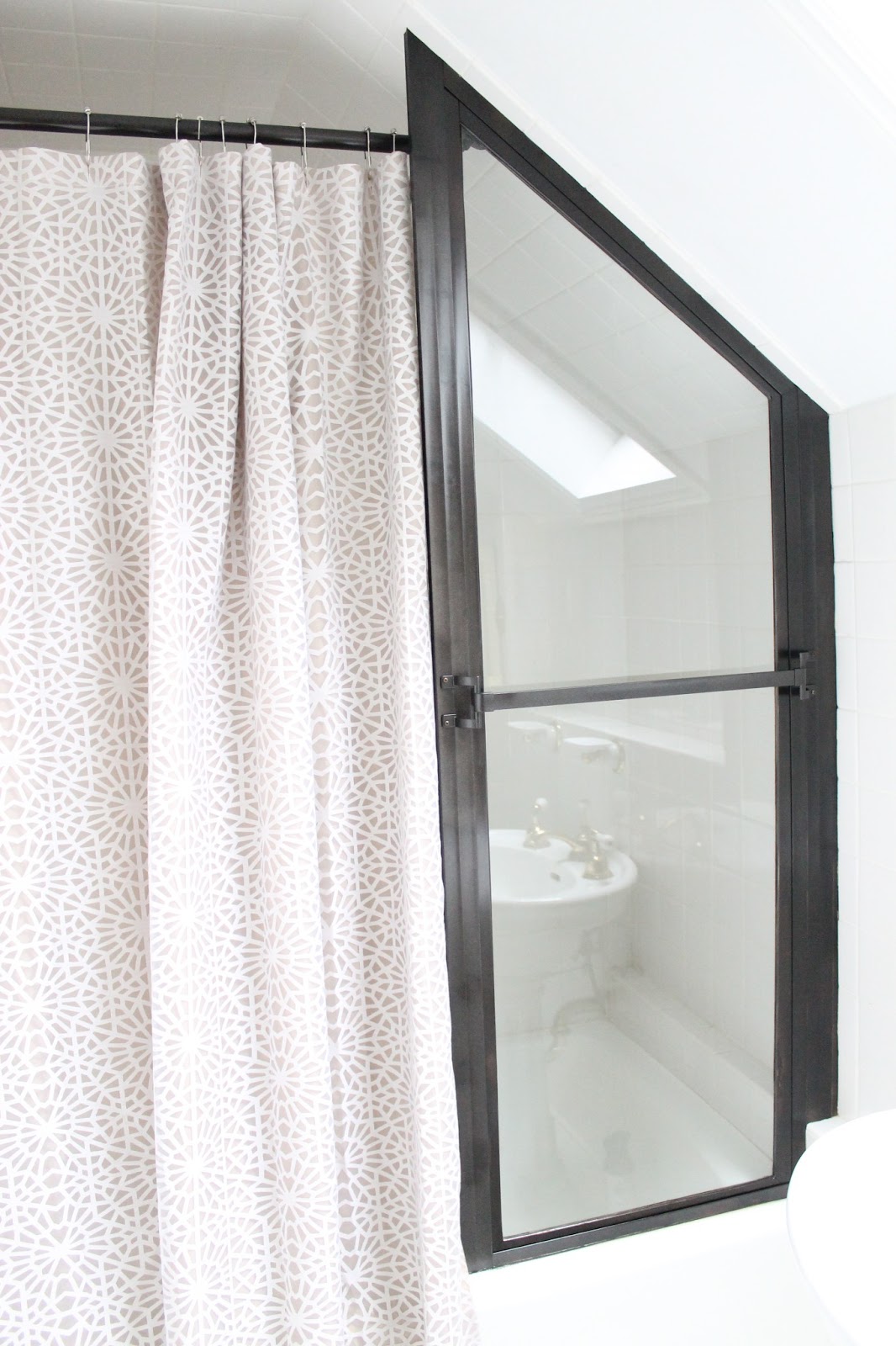 The Picket Fence Projects Goodbye Gold Shower Door The Picket Fence Projects Goodbye Gold Shower Door