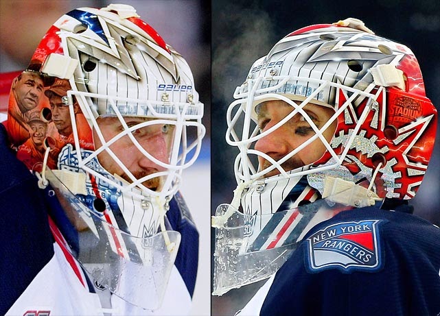 The many masks of Rangers goalie Henrik Lundqvist
