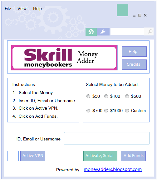 skrill money adder activation code crack